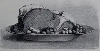 Picture 35 of 148 from The royal cookery book (le livre de cuisine) / by Jules Gouffé ; translated from the French and adapted for English use by Alphonse Gouffé ... comprising domestic and high-class cookery, illustrated with sixteen large plates printed in colours, and one hundred and sixty-one woodcuts from drawing from nature by E. Ronjat. (1868), leaf 121
