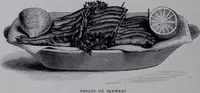 Picture 59 of 148 from The royal cookery book (le livre de cuisine) / by Jules Gouffé ; translated from the French and adapted for English use by Alphonse Gouffé ... comprising domestic and high-class cookery, illustrated with sixteen large plates printed in colours, and one hundred and sixty-one woodcuts from drawing from nature by E. Ronjat. (1868), leaf 214