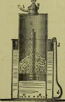 An illustration from The confectioners' hand-book and practical guide to the art of sugar boiling in all its branches : the manufacture of creams, fondants, liqueurs, pastilles, jujubes (gelatine and gum), comfits, lozenges (plain and medicated), chocolate, chocolate creams, drops, bars, &c; American caramels, ice creams and moulded ices of every description : jams, jellies and marmalades (by fire and steam). Preserved and crystalized fruits, candied peel, English and Scotch pastry, cordials and syrups for American hot & iced beverages. Aerated waters of every description, by hand and machine, for bottle, syphon, or fountain, ginger beer, horehound, and other fermented beers. The recipes are accompanied with full and clear instructions in every branch. Every information about colours and flavours; the best to use and how to make them. Useful notes on machinery for every purpose, and about one hundred illustrations. (1883)