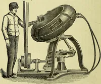 Picture 50 of 54 from The confectioners' hand-book and practical guide to the art of sugar boiling in all its branches : the manufacture of creams, fondants, liqueurs, pastilles, jujubes (gelatine and gum), comfits, lozenges (plain and medicated), chocolate, chocolate creams, drops, bars, &c; American caramels, ice creams and moulded ices of every description : jams, jellies and marmalades (by fire and steam). Preserved and crystalized fruits, candied peel, English and Scotch pastry, cordials and syrups for American hot & iced beverages. Aerated waters of every description, by hand and machine, for bottle, syphon, or fountain, ginger beer, horehound, and other fermented beers. The recipes are accompanied with full and clear instructions in every branch. Every information about colours and flavours; the best to use and how to make them. Useful notes on machinery for every purpose, and about one hundred illustrations. (1883), leaf 214