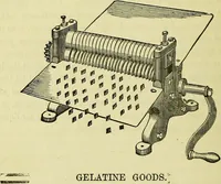 Picture 13 of 54 from The confectioners' hand-book and practical guide to the art of sugar boiling in all its branches : the manufacture of creams, fondants, liqueurs, pastilles, jujubes (gelatine and gum), comfits, lozenges (plain and medicated), chocolate, chocolate creams, drops, bars, &c; American caramels, ice creams and moulded ices of every description : jams, jellies and marmalades (by fire and steam). Preserved and crystalized fruits, candied peel, English and Scotch pastry, cordials and syrups for American hot & iced beverages. Aerated waters of every description, by hand and machine, for bottle, syphon, or fountain, ginger beer, horehound, and other fermented beers. The recipes are accompanied with full and clear instructions in every branch. Every information about colours and flavours; the best to use and how to make them. Useful notes on machinery for every purpose, and about one hundred illustrations. (1883), leaf 58