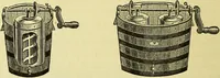 An illustration from The confectioners' hand-book and practical guide to the art of sugar boiling in all its branches : the manufacture of creams, fondants, liqueurs, pastilles, jujubes (gelatine and gum), comfits, lozenges (plain and medicated), chocolate, chocolate creams, drops, bars, &c; American caramels, ice creams and moulded ices of every description : jams, jellies and marmalades (by fire and steam). Preserved and crystalized fruits, candied peel, English and Scotch pastry, cordials and syrups for American hot & iced beverages. Aerated waters of every description, by hand and machine, for bottle, syphon, or fountain, ginger beer, horehound, and other fermented beers. The recipes are accompanied with full and clear instructions in every branch. Every information about colours and flavours; the best to use and how to make them. Useful notes on machinery for every purpose, and about one hundred illustrations. (1883)