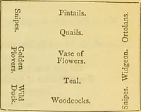 An illustration from The book of household management : comprising information for the mistress ... also, sanitary, medical, & legal memoranda; with a history of the origin, properties, and uses of all things connected with home life and comfort / by Mrs. Isabella Beeton. (1869)
