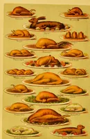 An illustration from Beeton's every-day cookery and housekeeping book : comprising instructions for mistress and servants, and a collection of over sixteen hundred and fifty practical receipts. With numerous wood engravings and one hundred and forty-two coloured figures, showing the proper mode of sending dishes to table. (1888)