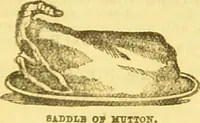 An illustration from Beeton's every-day cookery and housekeeping book : comprising instructions for mistress and servants, and a collection of over sixteen hundred and fifty practical receipts. With numerous wood engravings and one hundred and forty-two coloured figures, showing the proper mode of sending dishes to table. (1888)