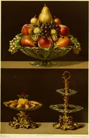 An illustration from The royal cookery book (le livre de cuisine) / by Jules Gouffé ; translated from the French and adapted for English use by Alphonse Gouffé ... comprising domestic and high-class cookery, illustrated with sixteen large plates printed in colours, and one hundred and sixty-one woodcuts from drawings from nature by E. Ronjat. (1883)