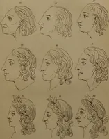 An illustration from Essays on physiognomy : designed to promote the knowledge and the love of mankind ... To which are added , one hundred physiognomonical rules, ... and memoirs of the life of the author / written by John Caspar Lavater. (1797)