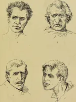 An illustration from Physiognomik und Mimik / von Paolo Mantegazza ; mit mehr als hundert original-zeichmungen von Hector und Edward Ximenes ; vom verfasser genehmigte übersetzung von R. Löwenfeld. (1890)