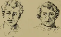 An illustration from Physiognomik und Mimik / von Paolo Mantegazza ; mit mehr als hundert original-zeichmungen von Hector und Edward Ximenes ; vom verfasser genehmigte übersetzung von R. Löwenfeld. (1890)
