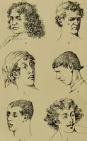 An illustration from Physiognomik und Mimik / von Paolo Mantegazza ; mit mehr als hundert original-zeichmungen von Hector und Edward Ximenes ; vom verfasser genehmigte übersetzung von R. Löwenfeld. (1890)