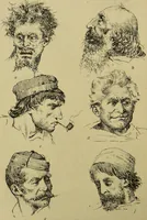 An illustration from Physiognomik und Mimik / von Paolo Mantegazza ; mit mehr als hundert original-zeichmungen von Hector und Edward Ximenes ; vom verfasser genehmigte übersetzung von R. Löwenfeld. (1890)