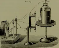 An illustration from Spectrum analysis in its application to terrestrial substances, and the physical constitution of the heavenly bodies / familiarly explained by H. Schellen ; translated from the second enlarged and revised German edition by Jane and Caroline Lassell ; edited with notes by William Huggins ; with numerous woodcuts and coloured plates, and Ångström's and Kirchhoff's maps. (1872)