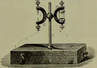An illustration from Spectrum analysis in its application to terrestrial substances, and the physical constitution of the heavenly bodies / familiarly explained by H. Schellen ; translated from the second enlarged and revised German edition by Jane and Caroline Lassell ; edited with notes by William Huggins ; with numerous woodcuts and coloured plates, and Ångström's and Kirchhoff's maps. (1872)
