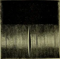An illustration from Spectrum analysis in its application to terrestrial substances, and the physical constitution of the heavenly bodies / familiarly explained by H. Schellen ; translated from the second enlarged and revised German edition by Jane and Caroline Lassell ; edited with notes by William Huggins ; with numerous woodcuts and coloured plates, and Ångström's and Kirchhoff's maps. (1872)