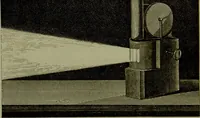 An illustration from Spectrum analysis in its application to terrestrial substances, and the physical constitution of the heavenly bodies / familiarly explained by H. Schellen ; translated from the second enlarged and revised German edition by Jane and Caroline Lassell ; edited with notes by William Huggins ; with numerous woodcuts and coloured plates, and Ångström's and Kirchhoff's maps. (1872)