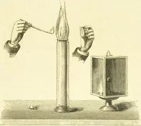 An illustration from Spectrum analysis : six lectures, delivered in 1868, before the Society of Apothecaries of London / by Henry E. Roscoe ; with appendices, coloured plates, and illustrations. (1869)