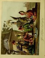 An illustration from Narrative of a ten years' residence at Tripoli in Africa: from the original correspondence in the possession of the family of the late Richard Tully, Esq., the British consul. Comprising authentic memoirs and anecdotes of the reigning bashaw, his family, and other persons of distinction; also, an account of the domestic manners of the Moors, Arabs, and Turks / Illustrated with a map and several coloured plates. (1816)