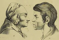 Picture 56 of 112 from La physiognomonie, ou l'art de connaître les hommes d'après les traits de leur physionomie, leurs rupports avec les divers animaux, leur penchans. ... / Lavater. (1841), leaf 431