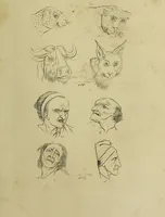 Picture 83 of 112 from La physiognomonie, ou l'art de connaître les hommes d'après les traits de leur physionomie, leurs rupports avec les divers animaux, leur penchans. ... / Lavater. (1841), leaf 487