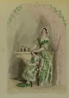 An illustration from Les fleurs animées / par J.J. Grandville ; introductions par Alph. Karr ; texte par Taxile Delord. (1847)