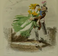Picture 18 of 27 from Les fleurs animées / par J.J. Grandville ; introductions par Alph. Karr ; texte par Taxile Delord. (1847), leaf 152