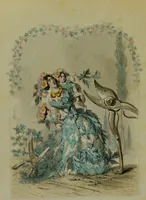 An illustration from Les fleurs animées / par J.J. Grandville ; introductions par Alph. Karr ; texte par Taxile Delord. (1847)