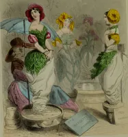 An illustration from Les fleurs animées / par J.J. Grandville ; introductions par Alph. Karr ; texte par Taxile Delord. (1847)