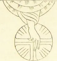 An illustration from La migration des symboles / [Eugène Félicien Albert Goblet d'Alviella]. (1891)