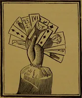 An illustration from Hocus pocus, or, The whole art of legerdemain in perfection : by which the meanest capacity may perform the whole art without a teacher together with the use of all the instruments belonging thereto to which is now added, abundance of new and rare inventions, the like never before in print, but much desired by many / written by Henry Dean. (1886)