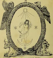 An illustration from The divine pymander of Hermes Mercurius Trismegistus / translated from the Arabic by Dr. Everard. (1650) With introduction & preliminary essay by Hargrave Jennings. (1884)