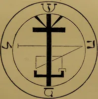 An illustration from Transcendental magic : its doctrine and ritual / by Eliphas Lévi [pseud.] ; a complete translation of "Dogme et rituel de la haute magie" with a biographical preface by Arthur Edward Waite. (1896)