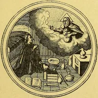 An illustration from Cinq traités d'alchimie des plus grands philosophes / Paracelse, Albert le Grand, Roger Bacon, R. Lulle, Arn. de Villeneuve ; traduits du latin en français par Alb. Poisson ; précédés de la table d'émeraude, suivis d'un glossaire. (1890)