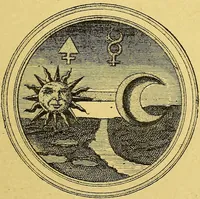 An illustration from Cinq traités d'alchimie des plus grands philosophes / Paracelse, Albert le Grand, Roger Bacon, R. Lulle, Arn. de Villeneuve ; traduits du latin en français par Alb. Poisson ; précédés de la table d'émeraude, suivis d'un glossaire. (1890)