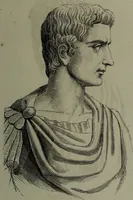 An illustration from La tête humaine : études de phrénologie et de physiognomonie appliquées aux personnages célèbres de l'antiquité et des temps modernes : avec 75 figures intercalées dans le texte / par Charles Rouvin. (1877)