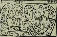 An illustration from Nicholas Flammel : his exposition of the hieroglyphical figures which he caused to be painted upon an arch in St. Innocents church yard in Paris : concerning both the theory and practice of the philosophers stone / faithfully and religiously done into English out of the French copy, by Eirenaeus Orandus. (1890)