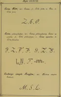 Picture 14 of 24 from Die Geheimsymbole der Chemie und Medicin des Mittelalters : eine Zusammenstellung der von den Mystikern und Alchymisten gebrauchten geheimen Zeichenschrift, nebst einem kurzgefassten geheimwissenschaftlichen Lexikon / von G.W. Gessmann. (1899), leaf 129