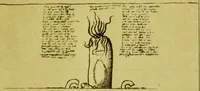 An illustration from Account of an alchemical roll on parchment, presented by the Earl of Cromarty in 1707 to the Royal College of Physicians of Edinburgh / with notes by John Small, M.A. (1876)