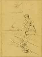 An illustration from The life of David Haggart, alias John Wilson, alias John Morison, alias Barney M'Coul, alias John M'Colgan, alias Daniel O'Brien, alias the Switcher. Written by himself, while under sentence of death. (1821)