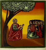 An illustration from The lives of Maba Seyon and Gabra Krestos : the Ethiopic texts / edited with an English translation and a chapter on the illustrations of Ethiopic mss. by E.A. Wallis Budge. (1898)