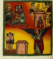 Picture 79 of 121 from The lives of Maba Seyon and Gabra Krestos : the Ethiopic texts / edited with an English translation and a chapter on the illustrations of Ethiopic mss. by E.A. Wallis Budge. (1898), leaf 376
