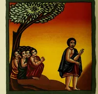 Picture 91 of 121 from The lives of Maba Seyon and Gabra Krestos : the Ethiopic texts / edited with an English translation and a chapter on the illustrations of Ethiopic mss. by E.A. Wallis Budge. (1898), leaf 452