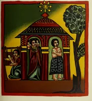 Picture 92 of 121 from The lives of Maba Seyon and Gabra Krestos : the Ethiopic texts / edited with an English translation and a chapter on the illustrations of Ethiopic mss. by E.A. Wallis Budge. (1898), leaf 455