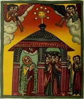 Picture 111 of 121 from The lives of Maba Seyon and Gabra Krestos : the Ethiopic texts / edited with an English translation and a chapter on the illustrations of Ethiopic mss. by E.A. Wallis Budge. (1898), leaf 534