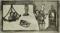 Picture 23 of 121 from The lives of Maba Seyon and Gabra Krestos : the Ethiopic texts / edited with an English translation and a chapter on the illustrations of Ethiopic mss. by E.A. Wallis Budge. (1898), leaf 71