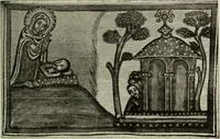 An illustration from The lives of Maba Seyon and Gabra Krestos : the Ethiopic texts / edited with an English translation and a chapter on the illustrations of Ethiopic mss. by E.A. Wallis Budge. (1898)