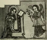 An illustration from The lives of Maba Seyon and Gabra Krestos : the Ethiopic texts / edited with an English translation and a chapter on the illustrations of Ethiopic mss. by E.A. Wallis Budge. (1898)