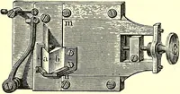 An illustration from Spectrum analysis in its application to terrestrial substances, and the physical constitution of the heavenly bodies / familiarly explained by H. Schellen ; translated from the second enlarged and revised German edition by Jane and Caroline Lassell ; edited with notes by William Huggins ; with numerous woodcuts and coloured plates, and Ångström's and Kirchhoff's maps. (1872)