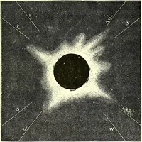 An illustration from Spectrum analysis in its application to terrestrial substances, and the physical constitution of the heavenly bodies / familiarly explained by H. Schellen ; translated from the second enlarged and revised German edition by Jane and Caroline Lassell ; edited with notes by William Huggins ; with numerous woodcuts and coloured plates, and Ångström's and Kirchhoff's maps. (1872)
