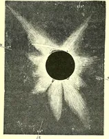 An illustration from Spectrum analysis in its application to terrestrial substances, and the physical constitution of the heavenly bodies / familiarly explained by H. Schellen ; translated from the second enlarged and revised German edition by Jane and Caroline Lassell ; edited with notes by William Huggins ; with numerous woodcuts and coloured plates, and Ångström's and Kirchhoff's maps. (1872)