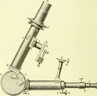 An illustration from Spectrum analysis in its application to terrestrial substances, and the physical constitution of the heavenly bodies / familiarly explained by H. Schellen ; translated from the second enlarged and revised German edition by Jane and Caroline Lassell ; edited with notes by William Huggins ; with numerous woodcuts and coloured plates, and Ångström's and Kirchhoff's maps. (1872)